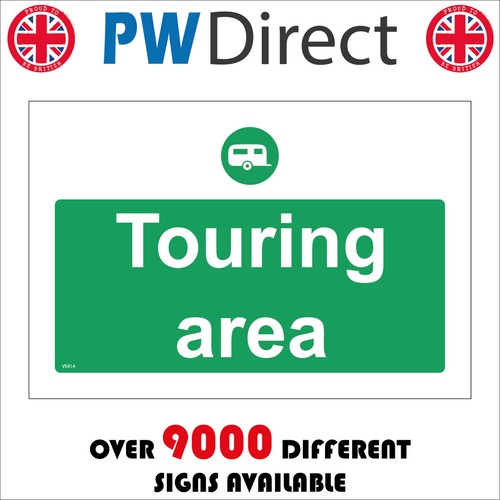 Sign touring area motorhome - touring,