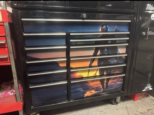 Tool box graphics decals - box, fits