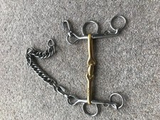 Neue Schule 4.5 in trans angled pony Pelham with optional reins