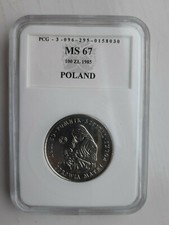 Graded coin MS67 - 1985 - 100 zl - Centrum Zdrowia Matki Polki 