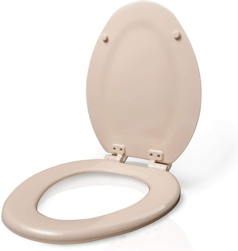 Elongated molded wood toilet - elongated,