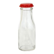 Mini glass milk bottles - glass, 65ml