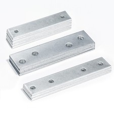 Galvanised Steel Flat Metal Brackets Joining Mending Plates for Repairing Wood