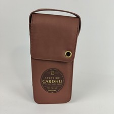CARDHU SCOTCH WHISKY ADVERTISING BROWN LEATHER CASE EMPTY (W2) Whiskey Pouch