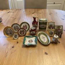 Limoges Job Lot 15 Pieces. Plates, Trinket Box, Vases, Pictures REDUCED TO SELL 