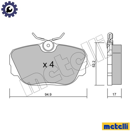 Brake pad set disc - disc,