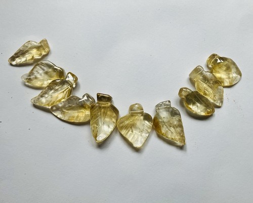Carved citrine semi precious - carved,