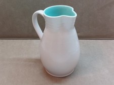 Vintage Poole Pottery Two Tone Jug Unusual Shape