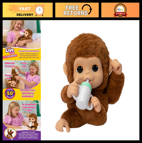 Interactive plush monkey toy - plush,