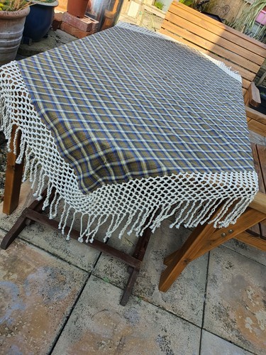 Checked fringed turkish - checked,