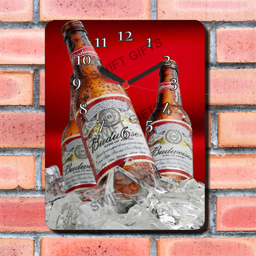 Budweiser design wall clock - wall,