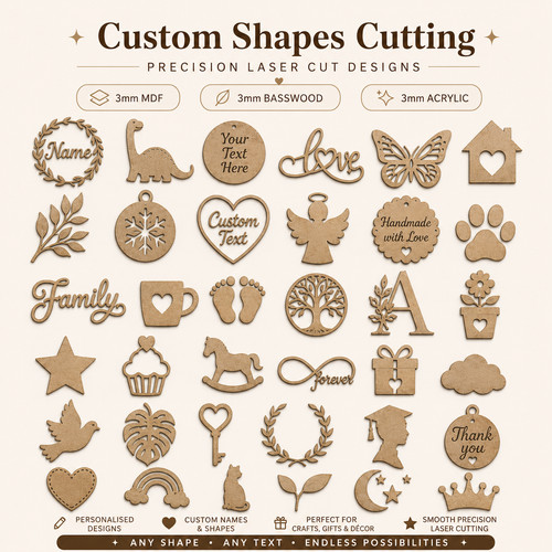 Custom 3mm mdf plywood or - custom, mdf,
