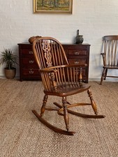 19th Century Country-Style Windsor Rocking Chair