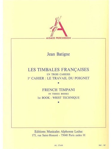 Les timbales françaises - timbales, vol.1
