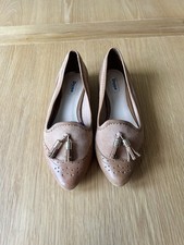 Women's Dune Gambel Loafers in Brown with Low heel Uk Size 6