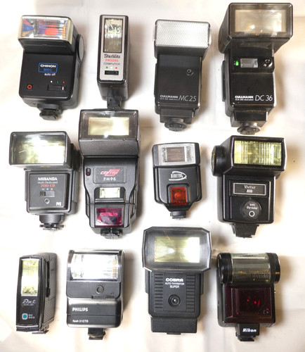 Vintage slr film - slr, flash