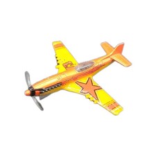 2007 Matchbox Orange Yellow Diecast Stunt Plane #73 Figure Mattel FREE POST 