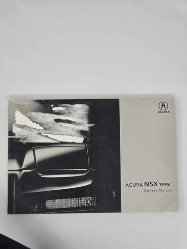 1998 acura nsx owner manual - acura, owner's