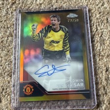 TOPPS MANCHESTER UTD CHROME DELUXE 2025 EDWIN VAN DE SAR MAN UTD AUTO /50 legend