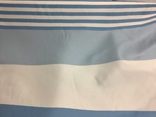 Titley & Marr Turkish Blue Cream Stripe Trevira W145cms 8 metres @£15 per metre
