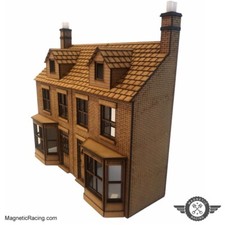 Scalextric Slot car Low Relief Terraced House, 1/32 Scale Train Scenery, Gauge 1