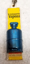 Vapona Keychain Insect Pesticide Gas Canister French 1960s Plastic