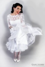 BEAUTIFUL VALERIE Bridal Gown Wedding Dress Vintage 1950s STOCK CLEARENCE