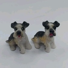 2 Miniature Resin Schnauzer
