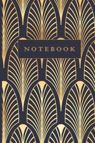 Art deco navy and - , gold
