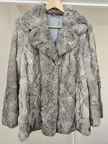 Vintage coney fur jacket coat - jacket,