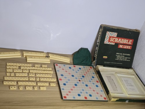 Vintage scrabble deluxe spears - scrabble,