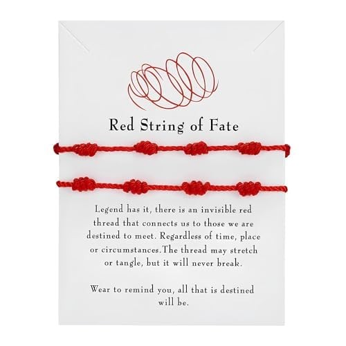 Adjustable knot kabbalah - 7, red