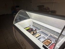 Ice Cream Freezer for Display and Storage 10 Pan Containers