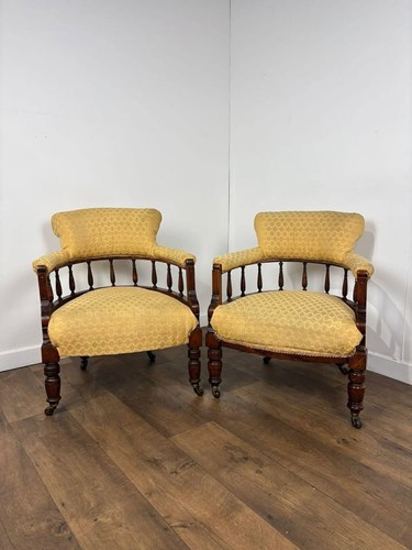Pair edwardian mahogany - pair, of