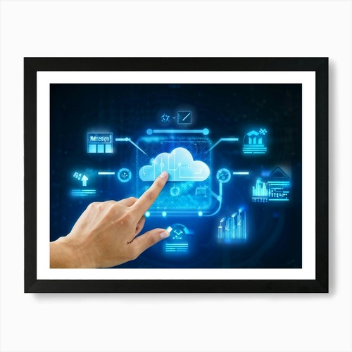 Futuristic management concept - management,