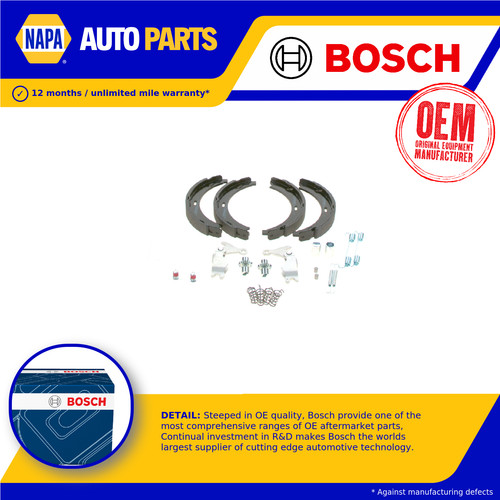 Handbrake shoes set - handbrake, fits