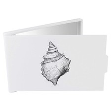 'Single Seashell' Compact / Travel / Pocket Makeup Mirror (CM00049351)