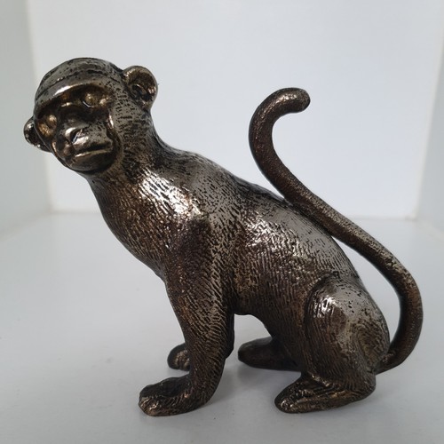 Vintage brass monkey 12cm - vintage,