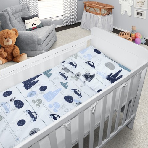 Baby cot bedding set 3pc - 3pc, fits