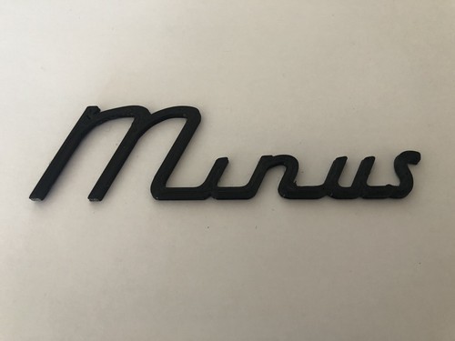 Classic mini minus - minus, custom