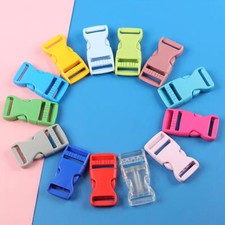 Plastic Side Release Buckles Clips For Webbing 10,15,20,25,32,38mm Various Color