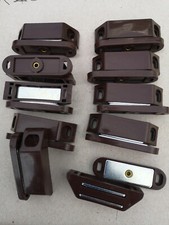 MAGNETIC CATCH Large Heavy Duty 8kg Cup/Cabinet Door BROWN. Qty 10 inc screws