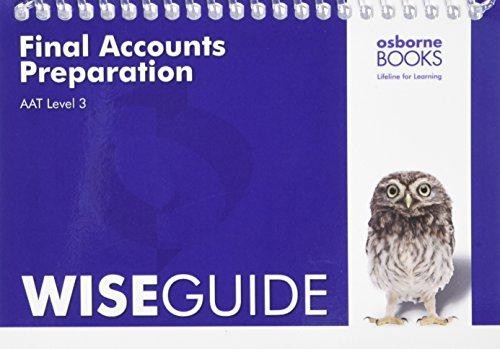 Aat final accounts preparation - accounts,