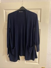 Womens M&S Navy Cardi Size