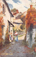 POSTCARD - DEVON - NORTH HILL - CLOVELLY - TUCKS - OILETTE - POSTED 1906