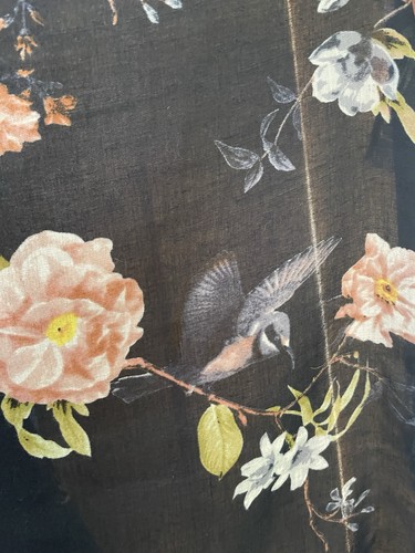 Ladies co navy floral - m,