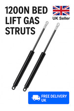 2x 1200N Bed Lift Gas Struts – Heavy Duty Hydraulic Springs for Ottoman Bed UK