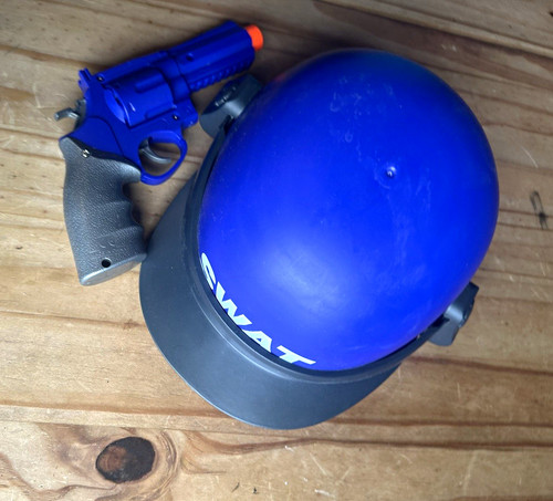 Blue swat police costume - police,
