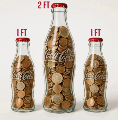 Coca cola money bottle plastic - money,