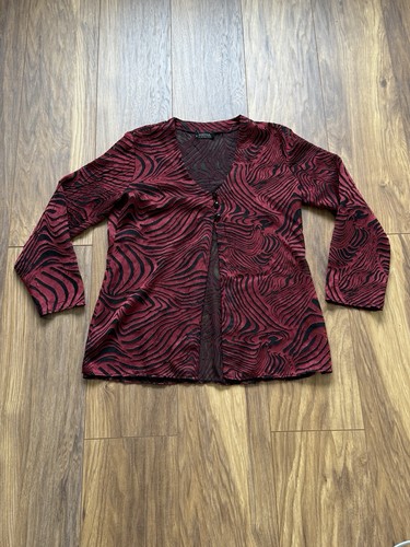 Women black red semi sheer - red,